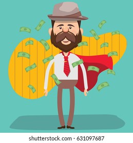 Businessman concept design,clean vector