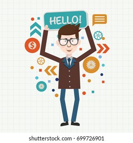 Businessman concept design,vector