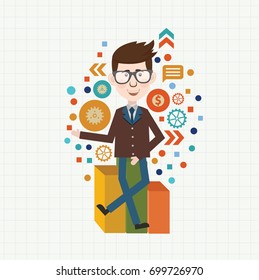 Businessman concept design,vector