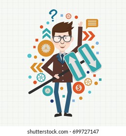 Businessman concept design,vector