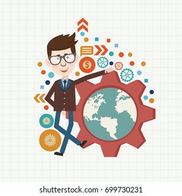 Businessman concept design,vector