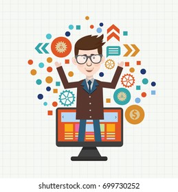 Businessman concept design,vector