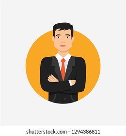 Businessman concept line icon. Simple element illustration. Businessman concept outline symbol design. Can be used for web and mobile UI/UX . Modern vector style.