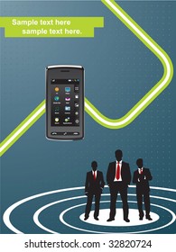 businessman and concept mobile phone in communication