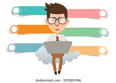 Businessman concept vector design