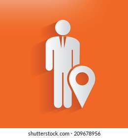 Businessman concept,clean vector