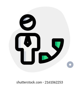 businessman with a conference call with other staff