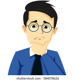 Businessman Confused Vector Illustration