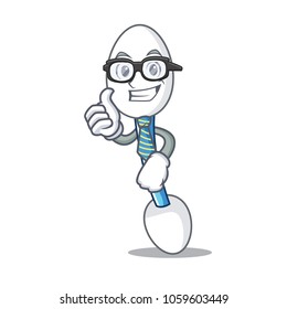 Businessman cotton swab character cartoon