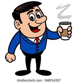 Businessman with a cup of Coffee
