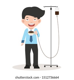 businessman  with cup of coffee vector