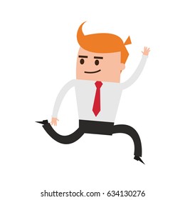 businessman cute cartoon icon image