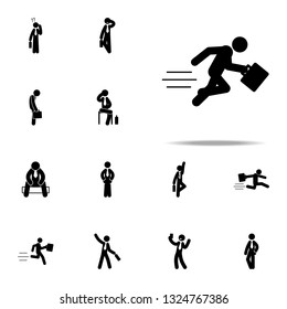 businessman, dashing, fast, running icon. Businessmen icons universal set for web and mobile