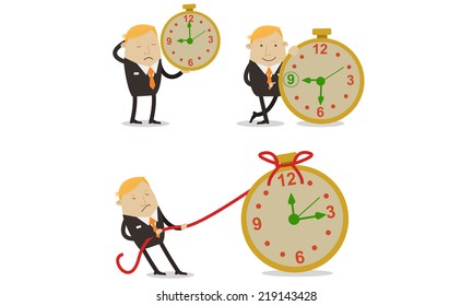 Businessman in a deadline