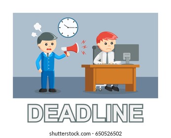 businessman deadline photo text style
