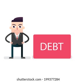 Businessman with Debt