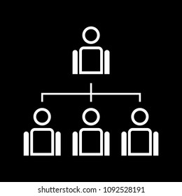 Businessman delegating vector icon