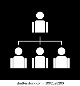 Businessman delegating vector icon