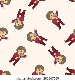businessman deliver the speech ,seamless pattern