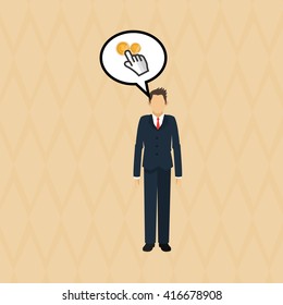 Businessman design. Corporate concept. Strategy icon