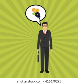 Businessman design. Corporate concept. Strategy icon