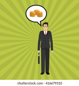 Businessman design. Corporate concept. Strategy icon
