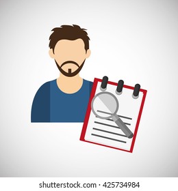 businessman design. corporate icon. Isolated illustration 