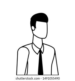 Businessman design, Man business management corporate job occupation and worker theme Vector illustration