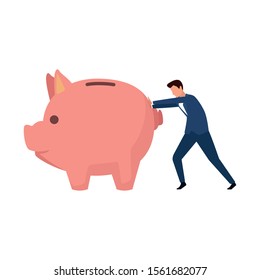Businessman design, Man business management corporate job occupation and worker theme Vector illustration