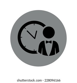 Businessman design over white background, vector illustration