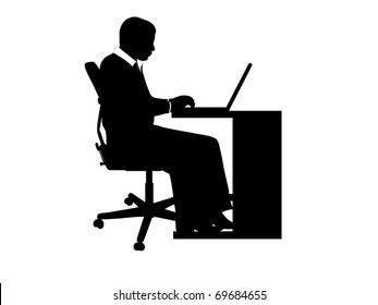 Businessman at desk