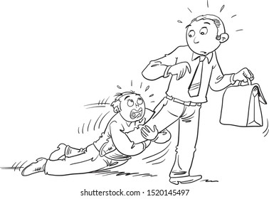 Businessman desperate, beg for help