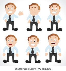 Businessman in Different Poses
