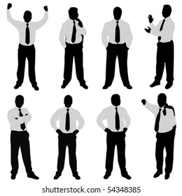 businessman (different positions)