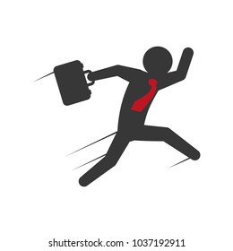 Businessman in distress icon vector illustration graphic design