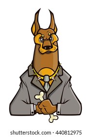 BUSINESSMAN DOBERMAN