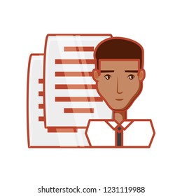businessman with documents paper