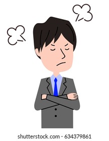 A businessman doing a gesture