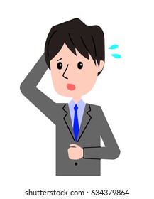 A businessman doing a gesture