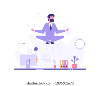 Man Yoga On Desk Images Stock Photos Vectors Shutterstock