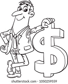 businessman and dolar
