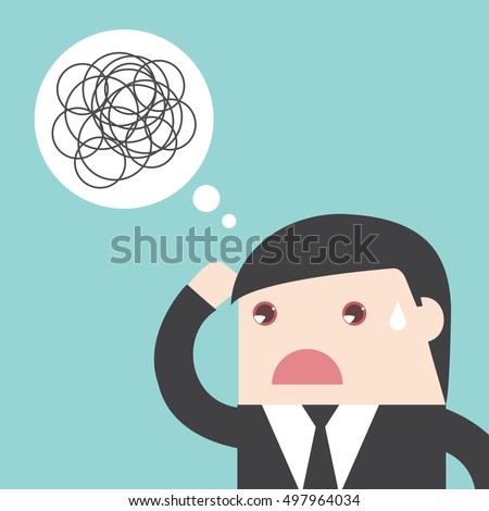 businessman dont understand missing
