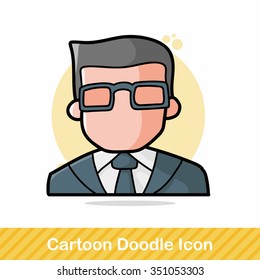 businessman doodle