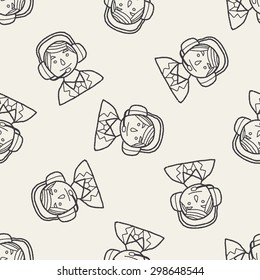 businessman doodle seamless pattern background