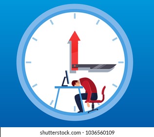 Businessman down tired