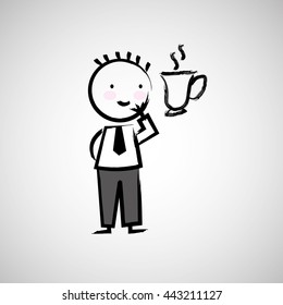 businessman drawing design 