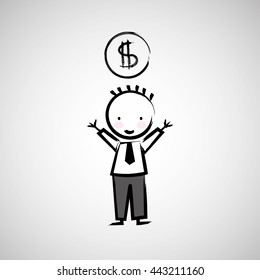 businessman drawing design 