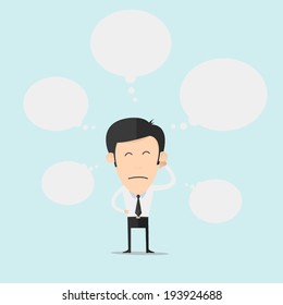 Businessman Dreaming Vector
