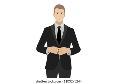 Businessman dressed in suit.
