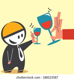 Businessman Drinking